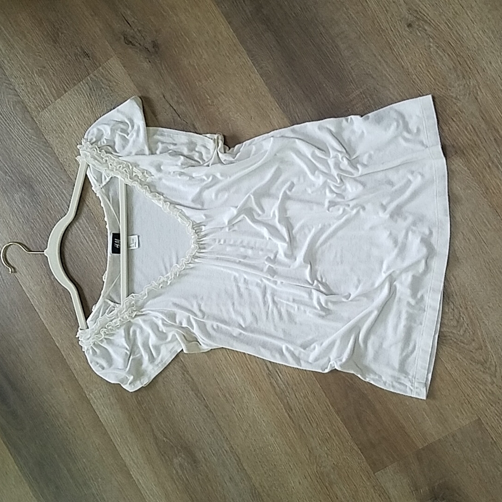 H&M cream/white top
